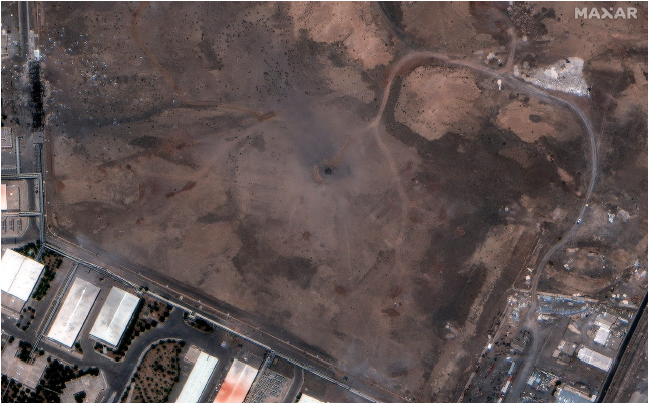 Farlow Closeup Showing Craters Post Strike